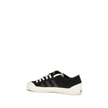 Sneakers by Y-3 for men in bos taurus calf leather & rubber black features a chic design, perfectly showcasing the chic low-top style of this Men's Low Top Bos Taurus Calf Leather & Rubber Sneakers.