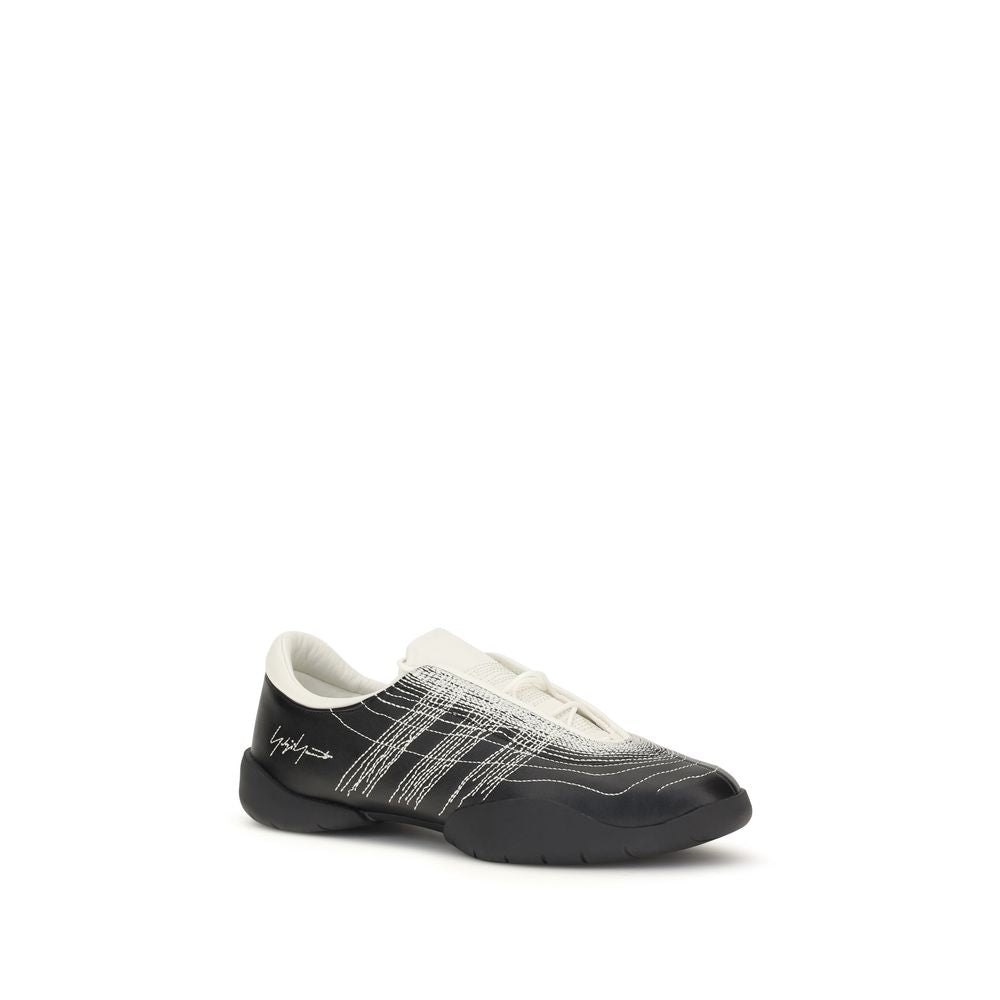 Athletic Sneakers by Y-3 for men in bos taurus calf leather black features an effortless chic silhouette, showcasing the signature athletic style of the Men's Athletic Bos Taurus Calf Leather Sneakers collection with a truly effortless chic finish.