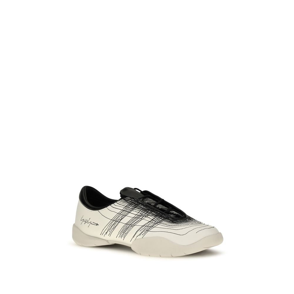 Sneakers by Y-3 for men in bos taurus calf leather & rubber beige & natural features an versatile design from the Men's Fashion Bos Taurus Calf Leather & Rubber Sneakers collection, highlighting a versatile fashion style for a premium, high-fashion look.