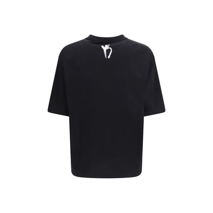 Activewear T-Shirt by Y-3 for men in cotton black features an ergonomic design with , highlighting a ergonomic length and ergonomic crew neckline for a high-performance look.