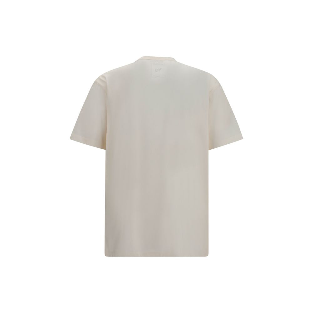 Y-3 Men's Relaxed Fit Regular Short-Sleeve Cotton Activewear T-Shirt - Gradient White Striped