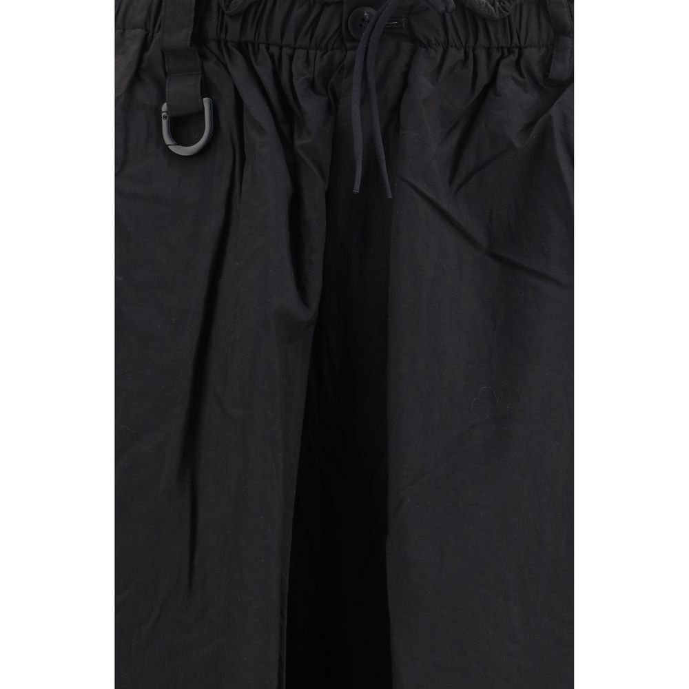 Cargo Pants by Y-3 for men in nylon black, red & striped features a architectural regular-fit & wide with a architectural long and architectural .