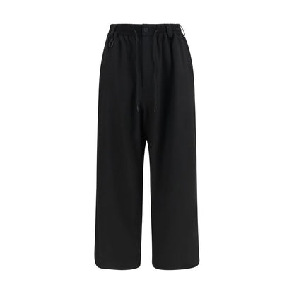 Y-3 Black Wool Oves Aries Casual Pants