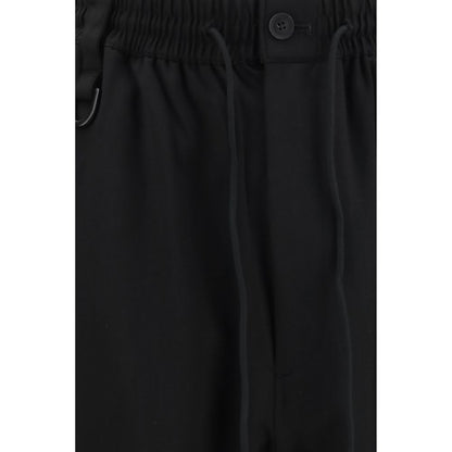 Y-3 Black Wool Oves Aries Casual Pants