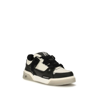Sneakers by Represent for men in bos taurus calf leather & cotton multicolor & signature features an versatile design from the Men's Chunky Bos Taurus Calf Leather & Cotton Sneakers collection, highlighting a versatile chunky style for a premium, high-fashion look.