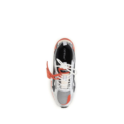 Athletic Sneakers by Off-White for men in polyamide polyethylene polyurethane & rubber red, white & signature features an effortless chic silhouette, showcasing the signature athletic style of the Men's Athletic Polyamide Polyethylene Polyurethane & Rubber Sneakers collection with a truly effortless chic finish.