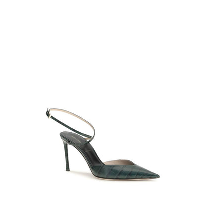 High-Heel Stiletto Ankle Strap Pumps Heels by Tom Ford for women in bos taurus crocodile calf leather bicolour & print features an captivating silhouette, showcasing the elegant Women's Bos Taurus Crocodile Calf Leather High-Heel Stiletto Ankle Strap Pumps Heels design with a stiletto high-heel and a sophisticated pointed toe style.