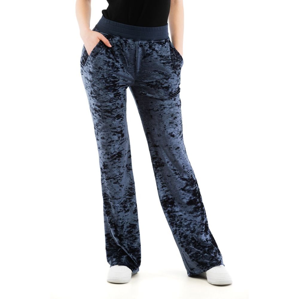 Moschino Women's Stretch Polyester Casual Pants - Blue