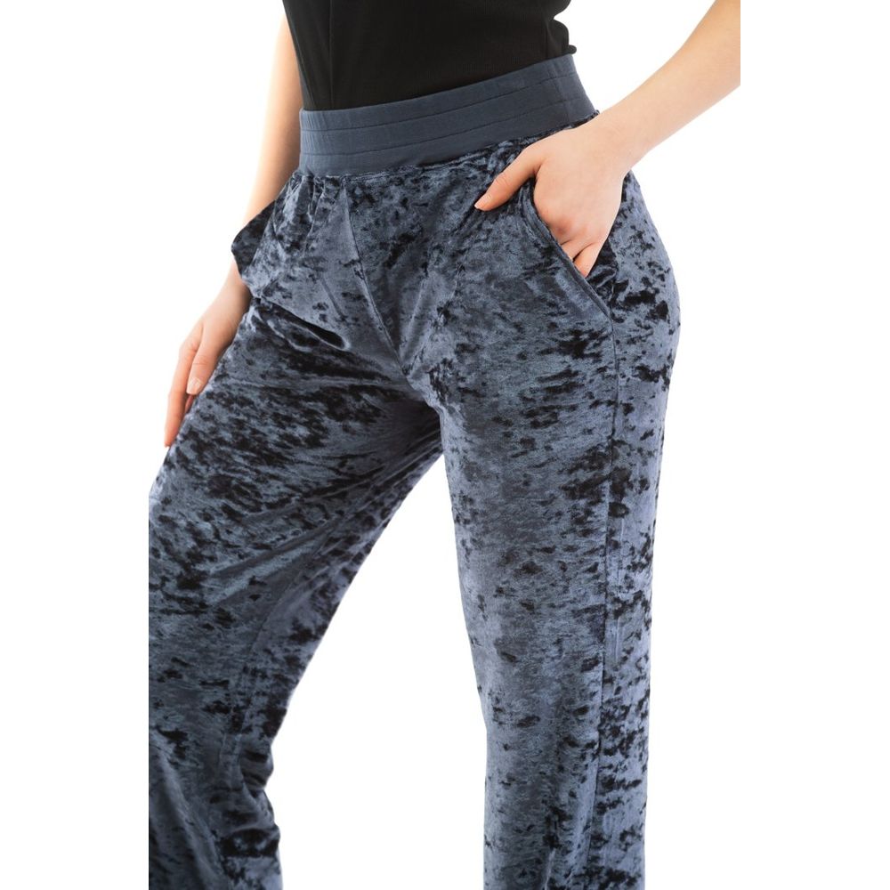 Moschino Women's Stretch Polyester Casual Pants - Blue
