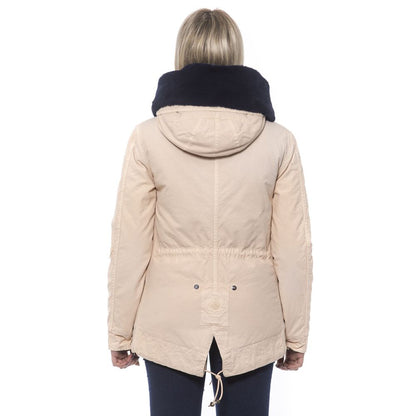 Parka by Mr&Mrs Italy for women in cotton polyamide wool & fur multicolor & pink presents a decadent silhouette, showcasing the decadent and functional for a premium, weather-ready look.