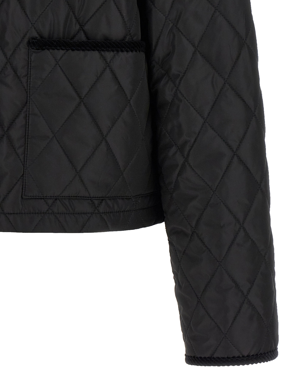 Overcoat by Burberry for women in nylon cotton corduroy twill black features a cosy chic silhouette, artfully detailed with a sophisticated and premium lightweight & pockets for a cosy chic finish.