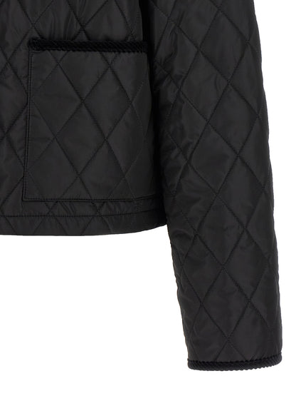 Overcoat by Burberry for women in nylon cotton corduroy twill black features a cosy chic silhouette, artfully detailed with a sophisticated and premium lightweight & pockets for a cosy chic finish.