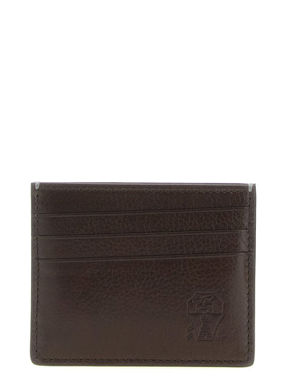 Brunello Cucinelli Brown Calfskin Cardholder