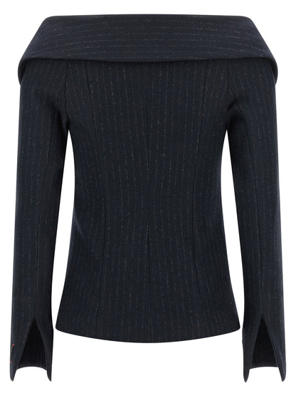 PINKO Blue Polyester Blazer