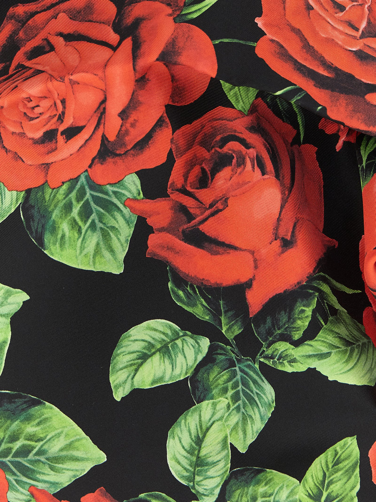 Dolce & Gabbana Black Silk Foulard