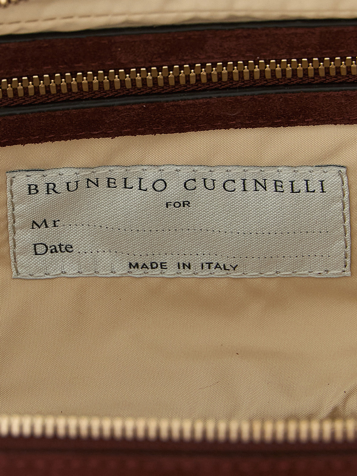 Brunello Cucinelli Bordeaux Calfskin Accessories