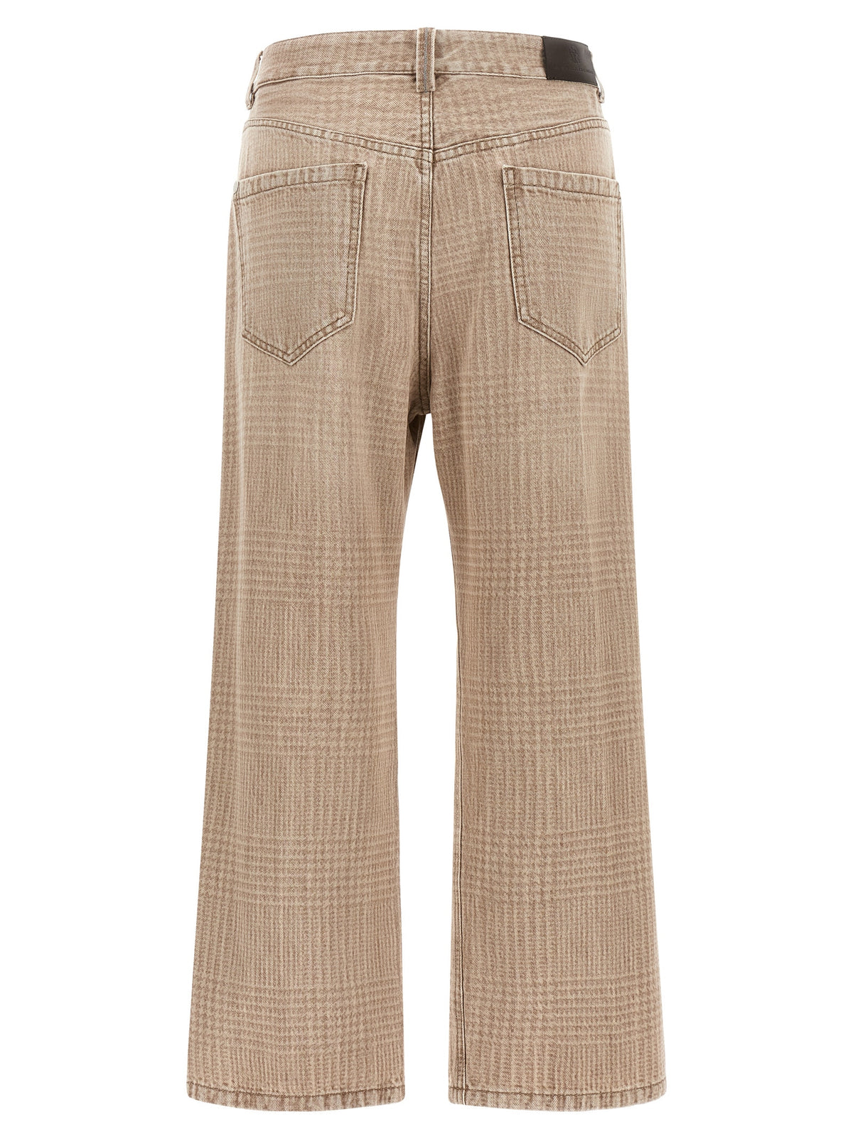 Brunello Cucinelli Beige Cotton Cropped Jeans