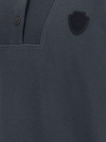 Brunello Cucinelli Blue Cotton Sweatshirt