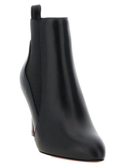 Christian Louboutin Black Calfskin Ankle Boots