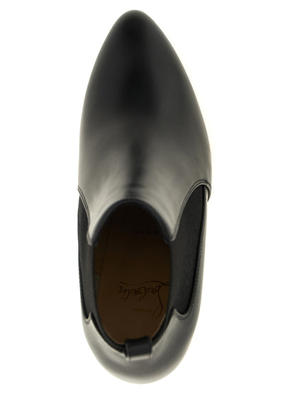 Christian Louboutin Black Calfskin Ankle Boots