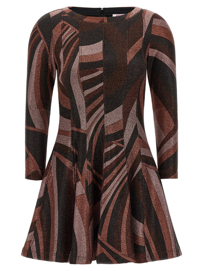 Emilio Pucci Bordeaux Polyamide Short Dress