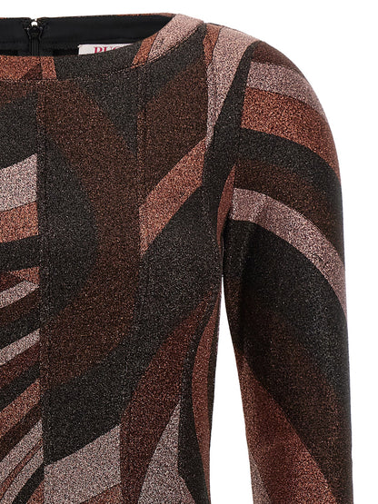 Emilio Pucci Bordeaux Polyamide Short Dress
