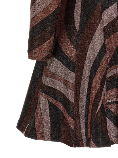 Emilio Pucci Bordeaux Polyamide Short Dress