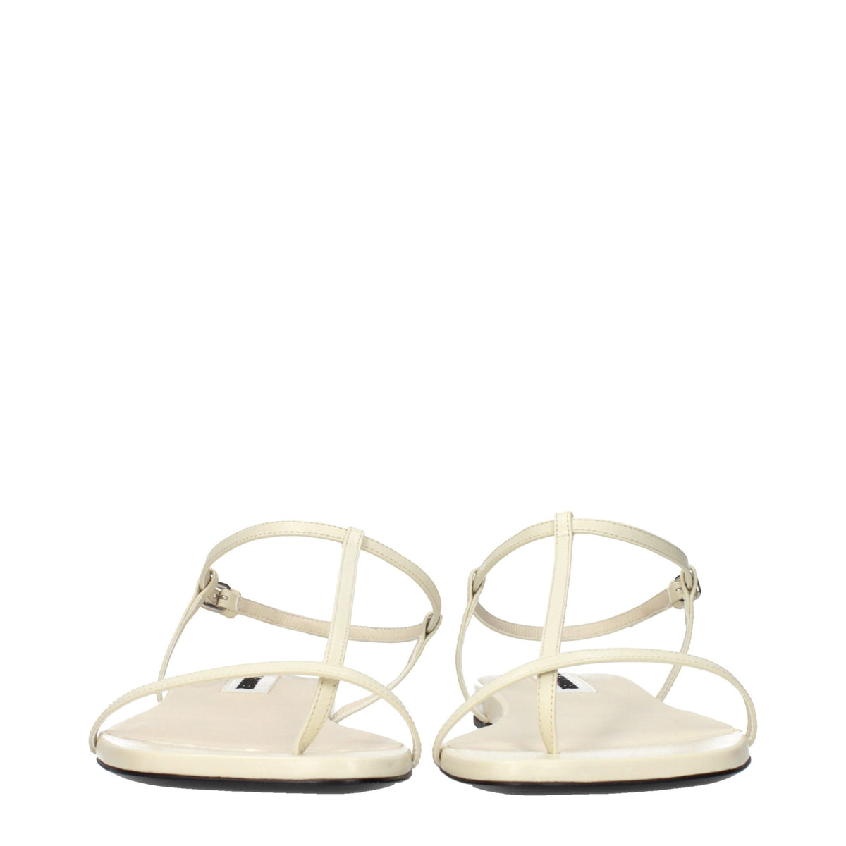 Flip-Flop Sandals by Jil Sander for women in leather beige features an effortlessly chic silhouette from the Women's Leather Flip-Flop Sandals collection, showcasing a effortlessly chic and elegant .