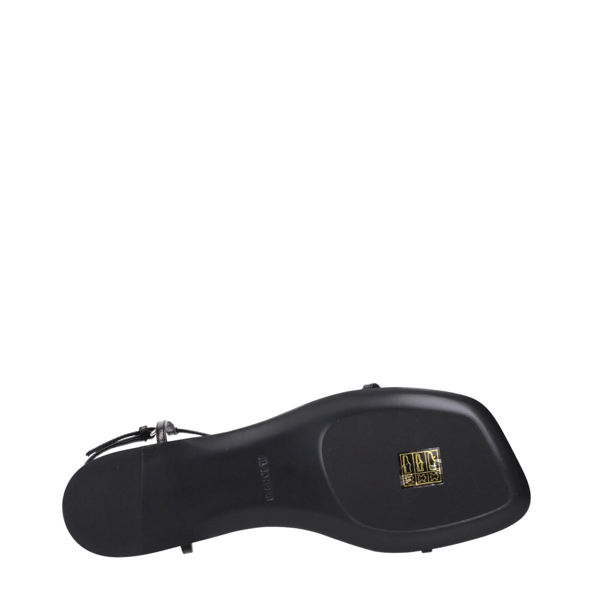 Flip-Flop Sandals by Jil Sander for women in leather black features an exquisite silhouette, showcasing the exquisite Women's Leather Flip-Flop Sandals with a and .