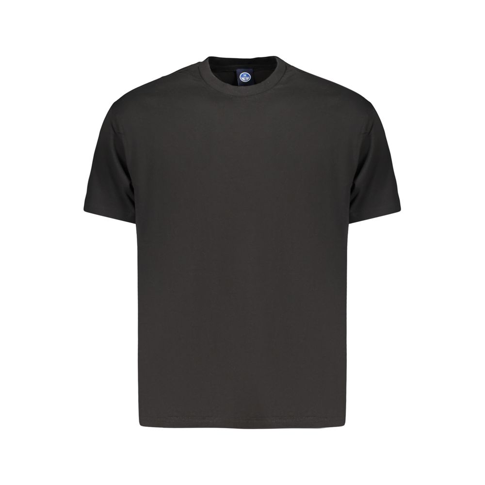 T-Shirt by North Sails for men in cotton black showcases a unassuming silhouette, artfully detailed with a refined crew neckline and unassuming for a sophisticated, contemporary look.