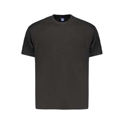 T-Shirt by North Sails for men in cotton black showcases a unassuming silhouette, artfully detailed with a refined crew neckline and unassuming for a sophisticated, contemporary look.