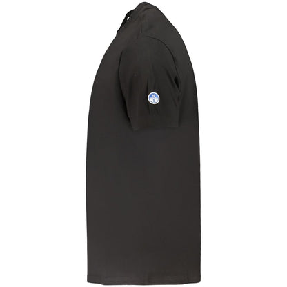 T-Shirt by North Sails for men in cotton black showcases a dramatic silhouette, elegantly detailed with a dramatic and for a truly dramatic finish.