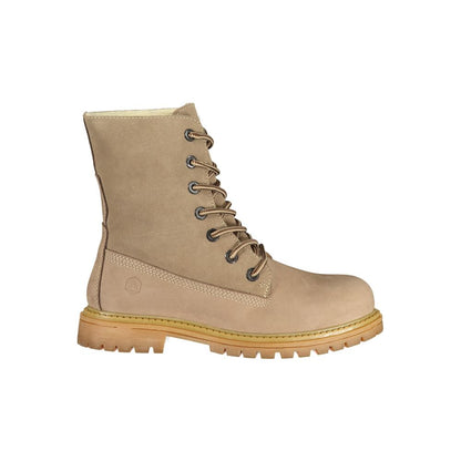 Ankle Boots by Lumberjack for women in polyester fur beige & print showcases a ergonomic silhouette from the Women's Polyester Fur Ankle Boots collection, featuring a ergonomic and a ergonomic .