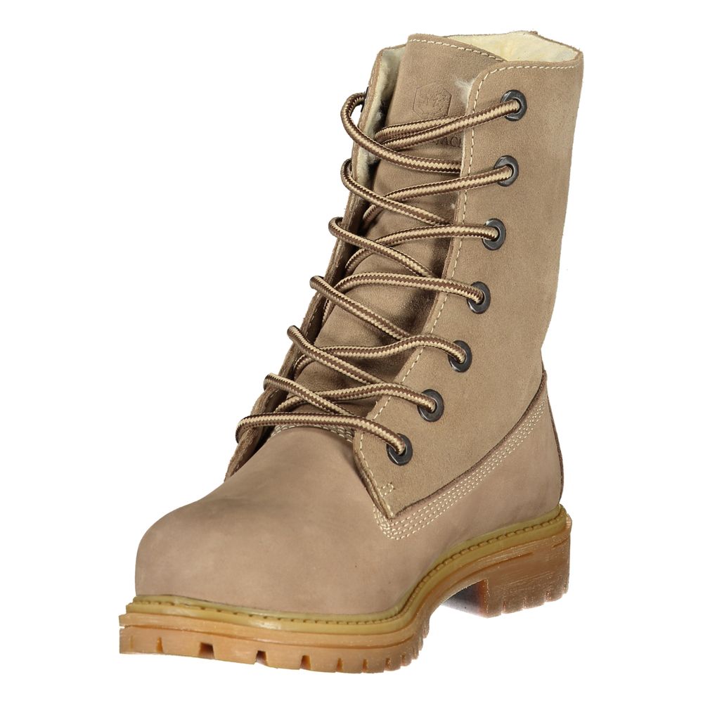 Ankle Boots by Lumberjack for women in polyester fur beige & print features an effortless chic silhouette from the Women's Polyester Fur Ankle Boots collection, showcasing a effortless chic and refined for an effortless chic look.