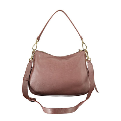 Handbag by Coccinelle for women in leather brown features a contemporary silhouette, showcasing a secure zipper, ample internal-pockets, and contemporary shoulder-strap, adjustable-strap & handle for a sophisticated look.