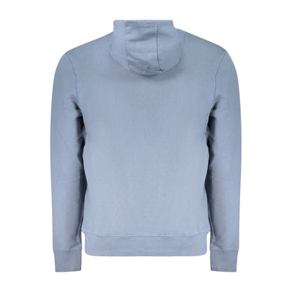 Sweatshirt Hoodie by North Sails for men in cotton blue features a edgy silhouette, detailed with a edgy hooded neckline and for a refined finish.