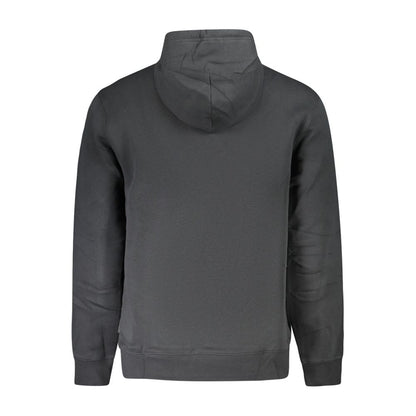 Sweatshirt Hoodie by Converse for men in cotton black features a slouchy chic silhouette, detailed with a slouchy chic and a signature for an elevated aesthetic.