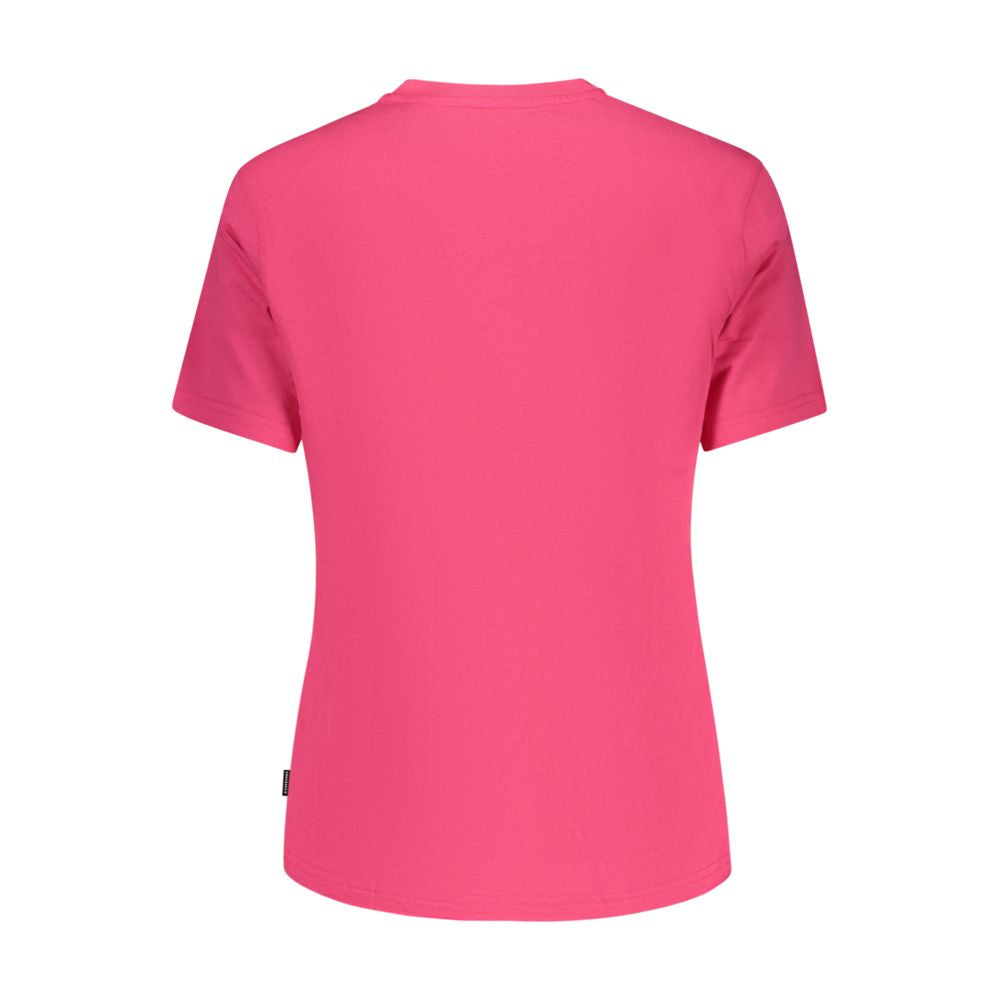 T-Shirt by Converse for women in cotton pink & print showcases a fashionable silhouette, elegantly detailed with a fashionable and for a sophisticated, high-fashion look.