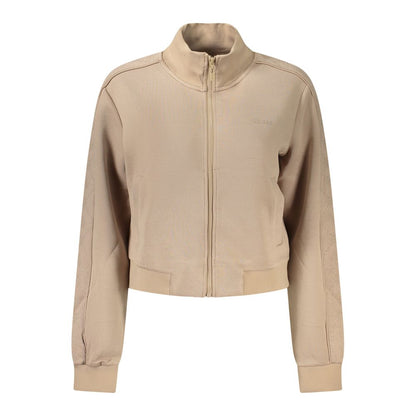 Sweatshirt by Guess Jeans for women in polyester beige features a unrivaled silhouette with a refined and unrivaled detailing for a sophisticated look.