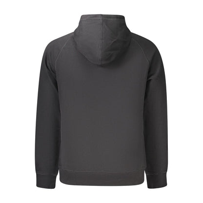 Sweatshirt Hoodie by Timberland for men in cotton black showcases a city-ready silhouette, artfully detailed with a signature and for a city-ready finish.