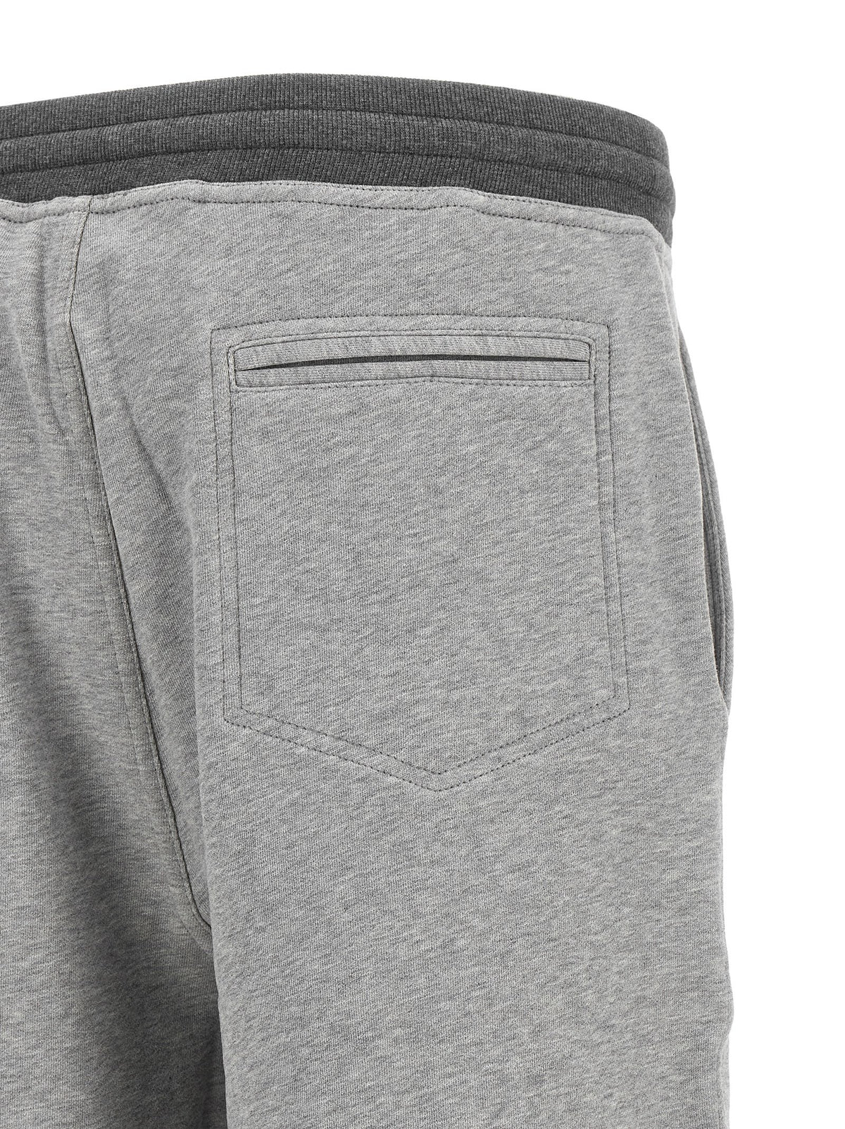 Brunello Cucinelli Men's Athletic Cotton Terry Cloth Bermuda Shorts - Gray