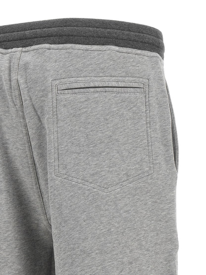 Brunello Cucinelli Men's Athletic Cotton Terry Cloth Bermuda Shorts - Gray