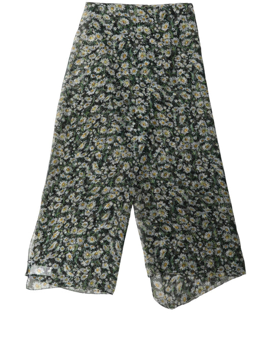 Scarf by Dolce & Gabbana for women in silk chiffon black, white, yellow & print features a snug silhouette, perfectly showcasing the elegant drape and premium finish of the Silk Chiffon Stole Scarf.
