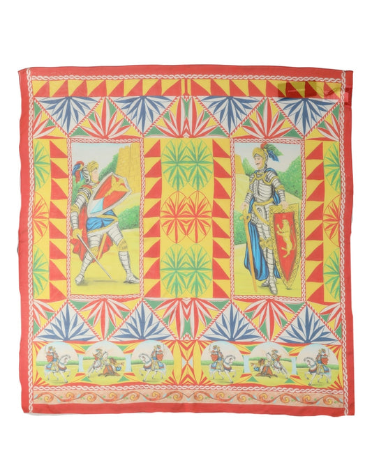 Scarf by Dolce & Gabbana for women in silk multicolor, patterned & print showcases a eye catching silhouette, artfully capturing the essence of the eye catching Silk Foulard Scarf design for a sophisticated look.