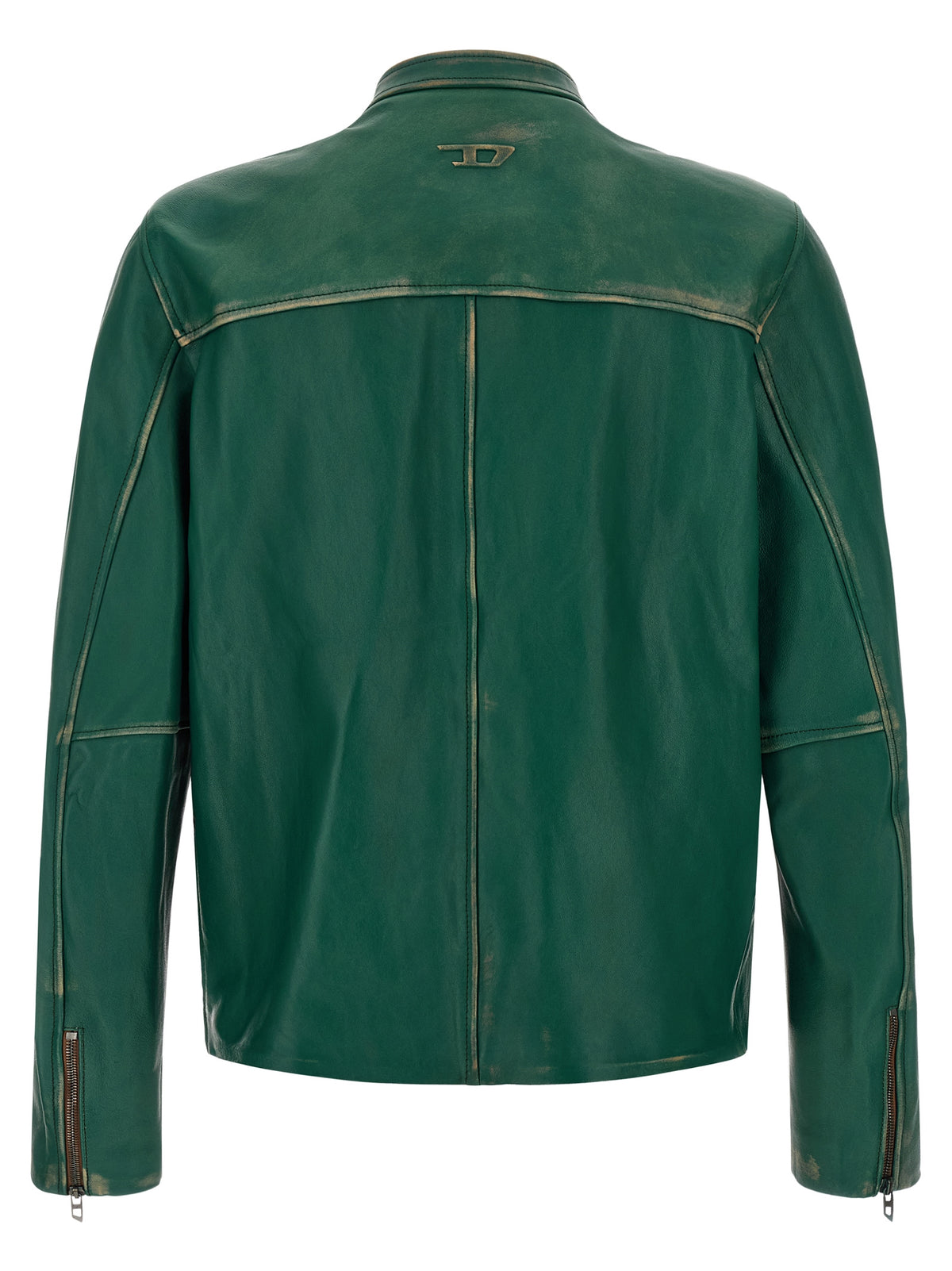 Diesel Bicolor Lamb Leather Leather Jacket
