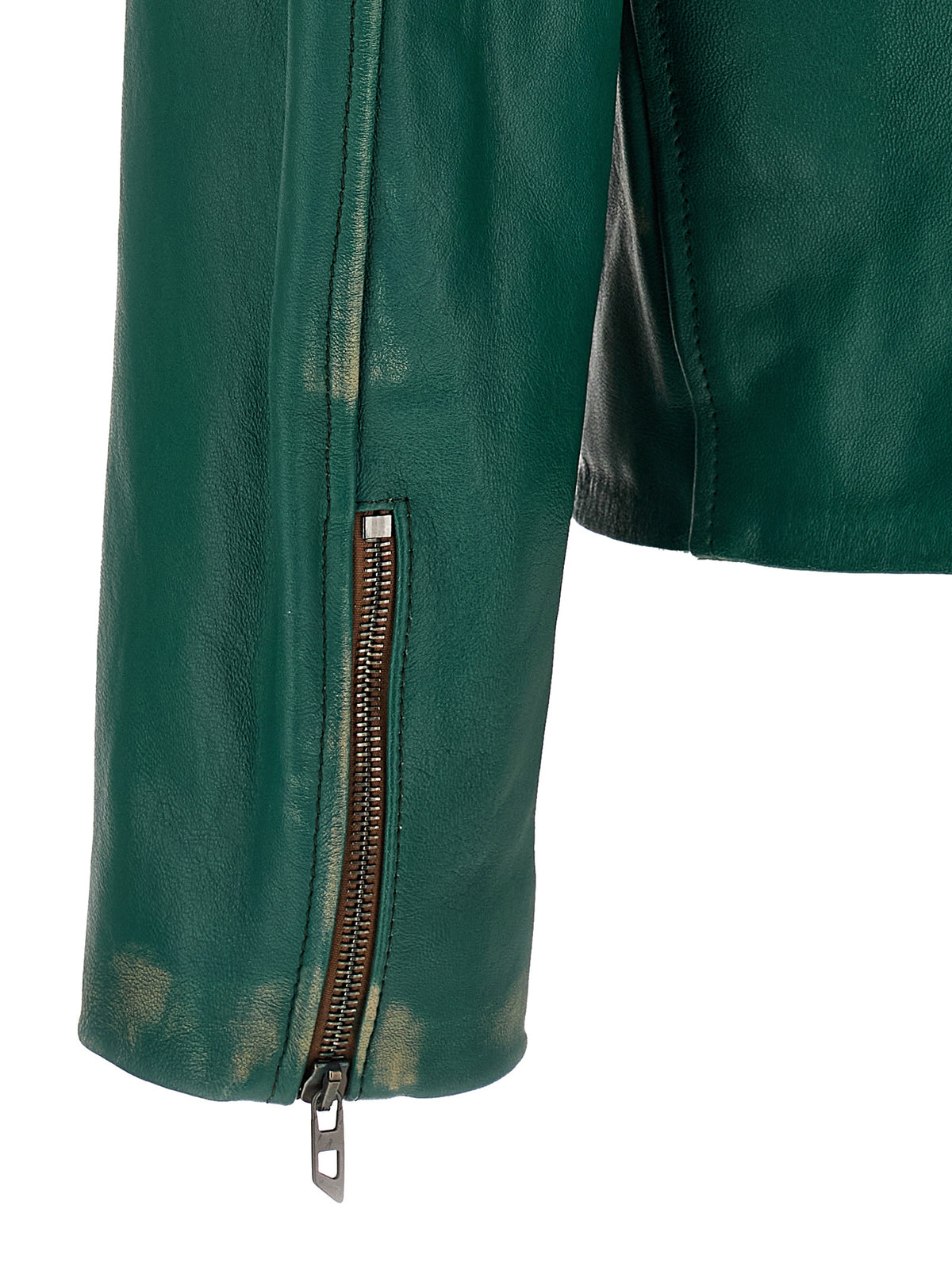 Diesel Bicolor Lamb Leather Leather Jacket