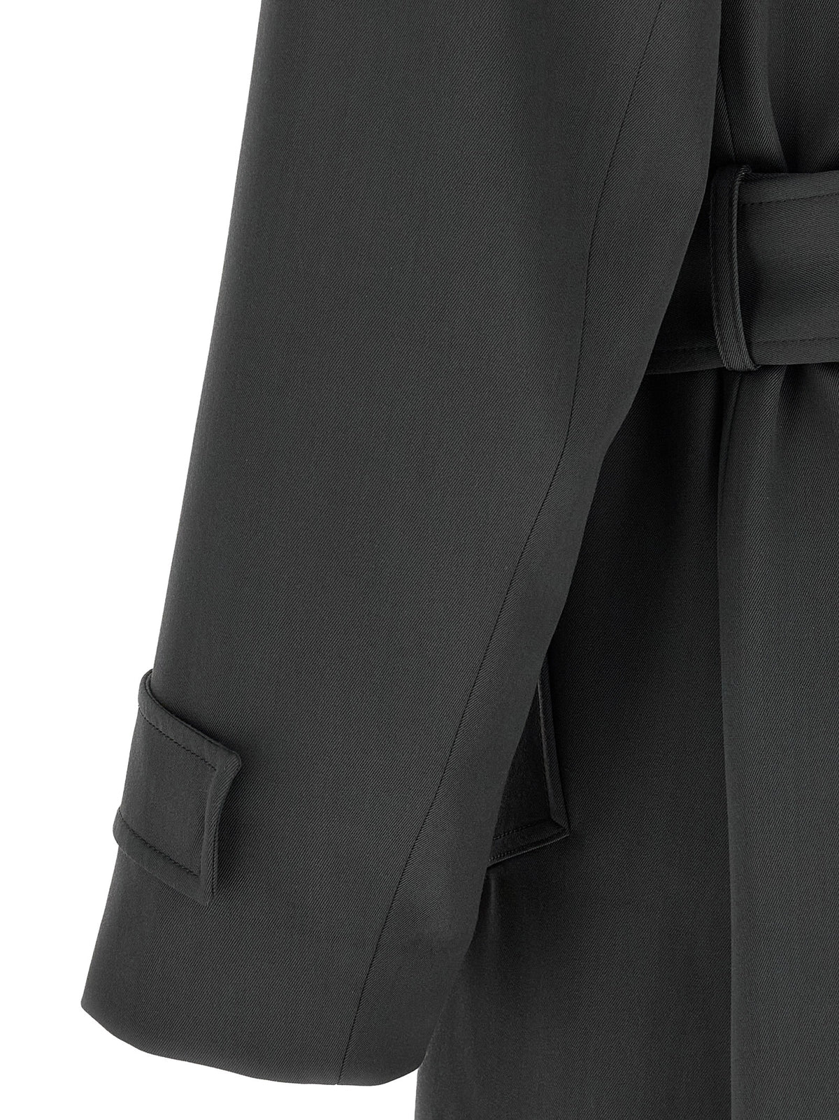Lardini Gray Virgin Wool Coat