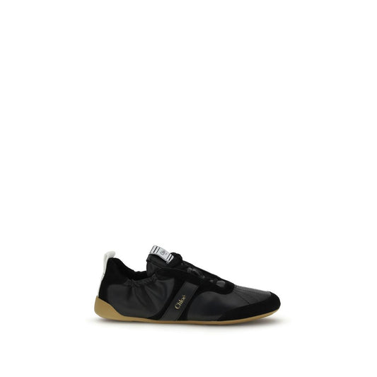 Chloé Women's Athletic Suede Goatskin Leather & Rubber Sneakers - Black