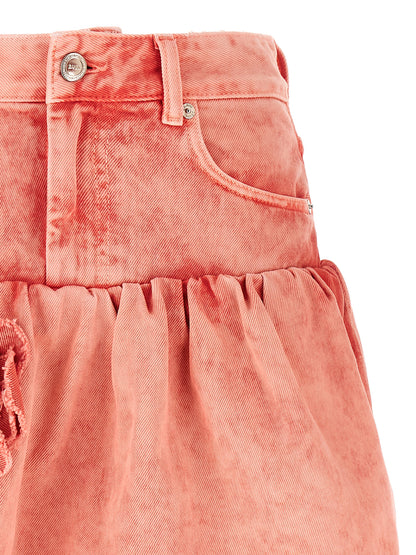 Ganni Multicolor Organic Cotton Long Skirt