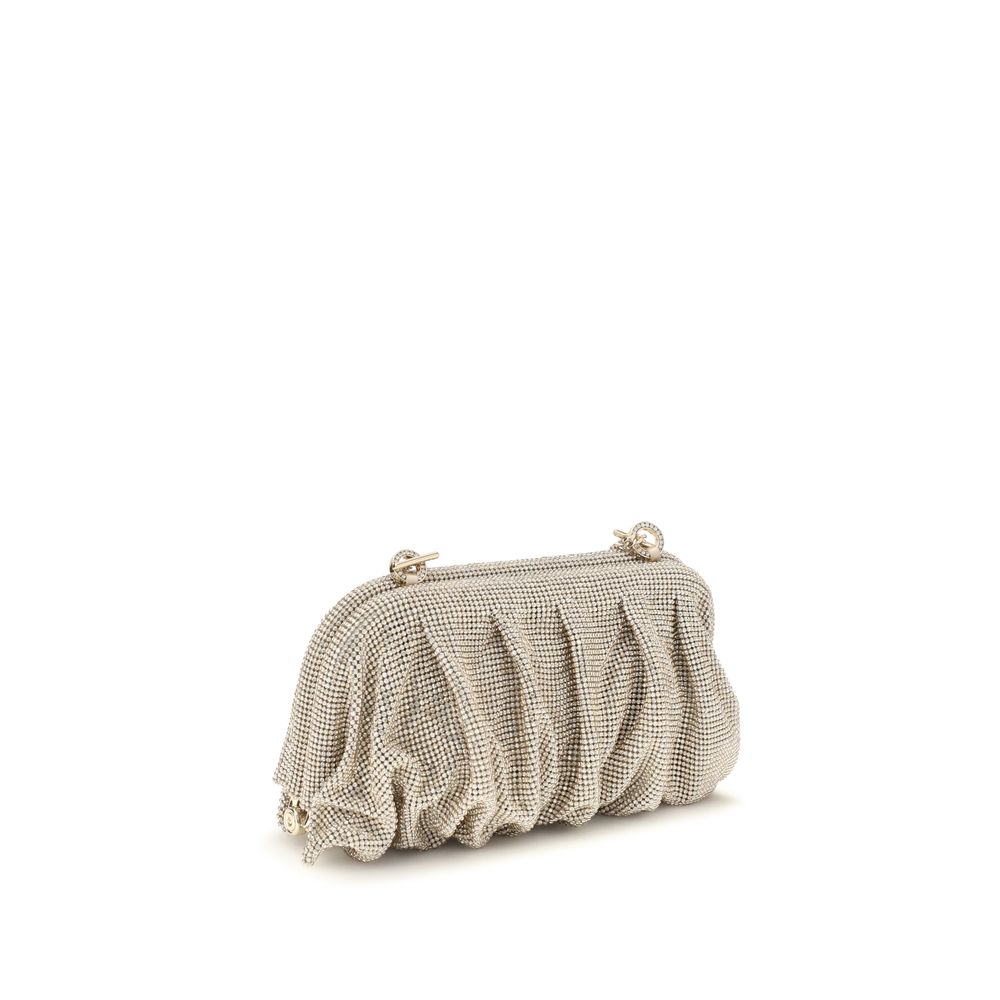 Benedetta Bruzziches Silver Aluminum Clutch Bag